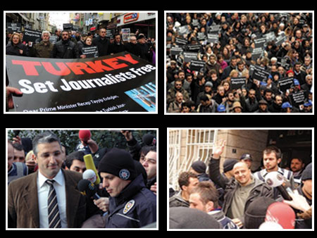 Продължават протестите срещу медийния терор на ислямската фашистка хунта в Турция