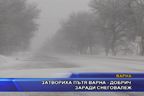 Затвориха пътя Варна - Добрич заради снеговалеж