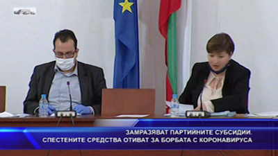 Замразяват партийните субсидии. Спестените средства отиват за борбата с covid-19