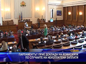 Парламентът прие доклада на комисията по случаите на неизплатени заплати