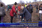 Стотици доброволци садиха дъбова гора край Варна