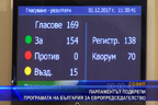 Парламентът подкрепи програмата на България за европредседателство
