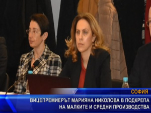 Вицепремиерът Марияна Николова в подкрепа на малките и средни производства