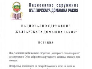 Позиция на „Българската домашна ракия“