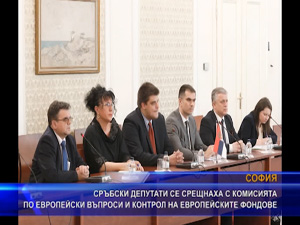 Сръбски депутати се срещнаха с комисията по европейски въпроси и контрол на европейските фондове