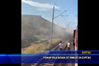 
Пътнически влак от Ямбол за Бургас се запали